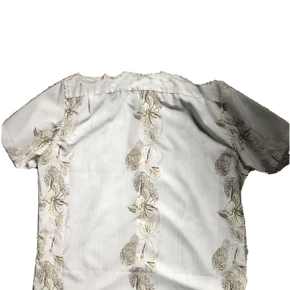 Mens Van Heusan Hawaiin Style Button Up XL (17/17 1/2) pineapples - Picture 3 of 5
